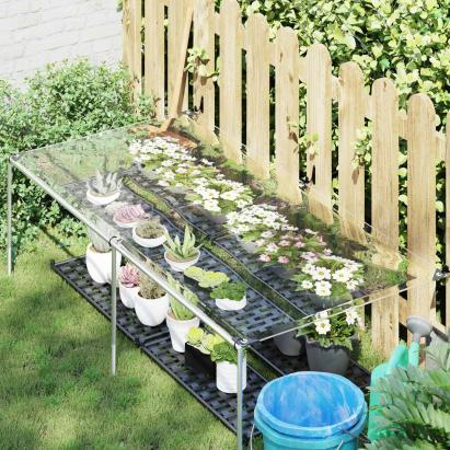 Împătură cu ochiuri Transparent 1 x 2 m Polietilenă GartenMobel Dekor