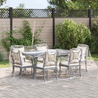 Împătură cu ochiuri Transparent 3 x 3 m Polietilenă GartenMobel Dekor
