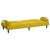 Canapea extensibilă cu cotiere, galben, catifea GartenMobel Dekor