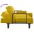 Canapea extensibilă cu cotiere, galben, catifea GartenMobel Dekor