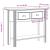 Măsuță consolă "BODO", alb, 91x35x74 cm, lemn masiv de pin GartenMobel Dekor