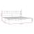 Cadru de pat metalic cu tăblie, alb, 180x200 cm GartenMobel Dekor