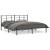 Cadru de pat metalic cu tăblie, negru, 180x200 cm GartenMobel Dekor