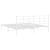 Cadru de pat metalic cu tăblie, alb, 200x200 cm GartenMobel Dekor