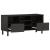 Comodă TV, negru, 100x33x46 cm, lemn masiv de mango GartenMobel Dekor