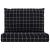 Perne pentru paleți, 2 buc, negru, model carouri, textil oxford GartenMobel Dekor