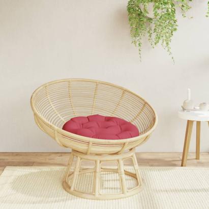 Pernă rotundă, roșu vin, Ø 60 x11 cm, țesătură Oxford GartenMobel Dekor