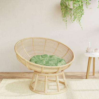 Pernă rotundă, model frunze, Ø 60 x 11 cm, țesătură Oxford GartenMobel Dekor