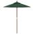 Umbrelă de soare de grădină stâlp din lemn, verde, 196x231 cm GartenMobel Dekor