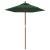 Umbrelă de soare de grădină stâlp din lemn, verde, 196x231 cm GartenMobel Dekor