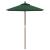 Umbrelă de soare de grădină stâlp din lemn, verde, 196x231 cm GartenMobel Dekor