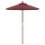 Umbrelă soare de grădină stâlp din lemn, roșu bordo, 196x231 cm GartenMobel Dekor
