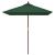 Umbrelă soare de grădină stâlp din lemn verde 198x198x231 cm GartenMobel Dekor