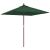 Umbrelă soare de grădină stâlp din lemn verde 198x198x231 cm GartenMobel Dekor