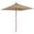 Umbrelă soare de grădină stâlp din lemn taupe 198x198x231 cm GartenMobel Dekor