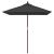 Umbrelă soare de grădină stâlp din lemn negru 198x198x231 cm GartenMobel Dekor