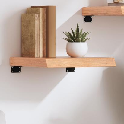 Raft de perete maro deschis 40x40x(2-6) cm lemn stejar tratat GartenMobel Dekor