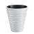 Set 2 ghivece de flori, Sand, rotunde, 38.8x43.6 cm, alb, Prosperplast GartenVIP DiyLine