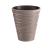 Set 2 ghivece de flori, Sand, rotunde, 38.8x43.6 cm, cafeniu, Prosperplast GartenVIP DiyLine