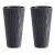 Set 2 ghivece de flori, Sandy Slim, rotunde, inalte, 29.7x53.1 cm, antracit, Prosperplast GartenVIP DiyLine