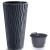 Set 2 ghivece de flori, Sandy Slim, rotunde, inalte, 39x70.8 cm, antracit, Prosperplast GartenVIP DiyLine