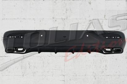 Difuzor Bara Spate cu Ornamente Evacuari Crom Mercedes GLE Coupe C292 Sport Line (2015-2019) GLE63 Design Performance AutoTuning