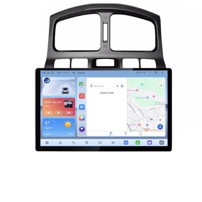 Navigatie dedicata Hyundai Santa Fe 2000-2006 Edonav ecran 13" 1K 4+64 Android Waze USB Navigatie 4G 360 Toslink Youtube Radio CarStore Technology
