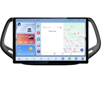 Navigatie dedicata Jeep Compass 2017 N-739 Edonav ecran 13" 1K 4+64 Android Waze USB Navigatie 4G 360 Toslink Youtube Radio KI CarStore Technology
