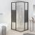 Cabină de duș cu dungi, negru, 90x70x180 cm, ESG GartenMobel Dekor