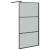 Paravan duș walk-in negru 100x195 cm sticlă ESG culoare închisă GartenMobel Dekor