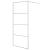 Paravan duș walk-in argintiu 90x195 cm sticlă ESG transparentă GartenMobel Dekor