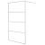 Paravan duș walk-in argintiu 115x195 cm sticlă ESG transparentă GartenMobel Dekor