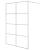 Paravan duș walk-in argintiu 140x195 cm sticlă ESG transparentă GartenMobel Dekor