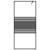 Paravan de duș walk-in negru 90x195 cm sticlă ESG transparentă GartenMobel Dekor