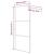Paravan de duș walk-in negru 90x195 cm sticlă ESG transparentă GartenMobel Dekor