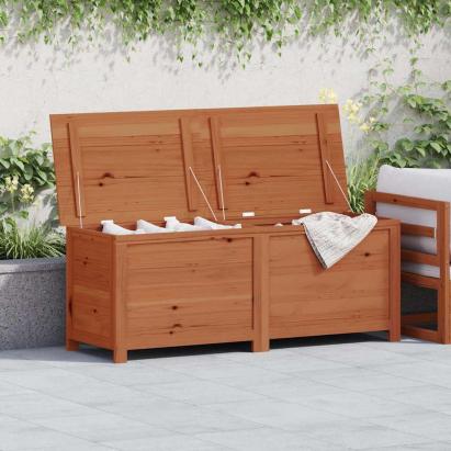 Cutie de perne de exterior maro 150x50x56 cm lemn masiv brad GartenMobel Dekor