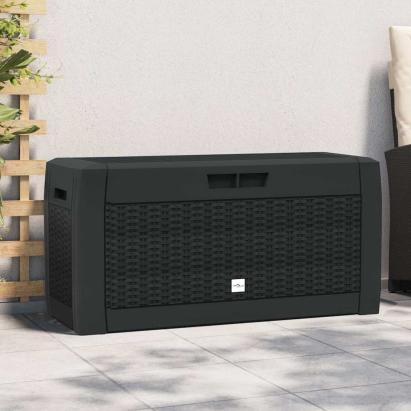 Ladă depozitare de grădină antracit 119x48x60 cm polipropilenă GartenMobel Dekor