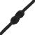 Frânghie de barcă, negru complet, 2 mm, 25 m, polipropilenă GartenMobel Dekor