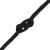 Frânghie de barcă, negru complet, 3 mm, 25 m, polipropilenă GartenMobel Dekor