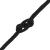 Frânghie de barcă, negru complet, 3 mm, 50 m, polipropilenă GartenMobel Dekor