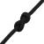 Frânghie de barcă, negru complet, 10 mm, 25 m, polipropilenă GartenMobel Dekor