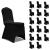 Huse de scaun elastice, 18 buc., negru GartenMobel Dekor