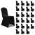 Huse de scaun elastice, 24 buc., negru GartenMobel Dekor