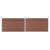 Gard de grădină, maro, 353 x 106 cm, WPC GartenMobel Dekor