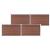 Gard de grădină, maro, 699 x 106 cm, WPC GartenMobel Dekor