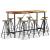Set mobilier de bar, 9 piese, lemn masiv reciclat GartenMobel Dekor