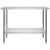 Masă lucru bucătărie cu raft 120 x 60 x 120 cm oțel inoxidabil GartenMobel Dekor