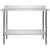 Masă de lucru bucătărie, raft superior, 120x60x150 cm, oțel GartenMobel Dekor