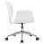 Scaun de birou rotativ, alb, piele ecologică GartenMobel Dekor