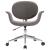 Scaun de birou pivotant, gri, material textil GartenMobel Dekor